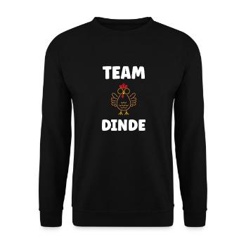 Dinde - Sweat-shirt Unisexe - noir - Devant - Alina (178cm) & Michal (187cm)
