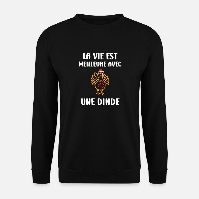 Dinde - Sweat-shirt Unisexe - noir