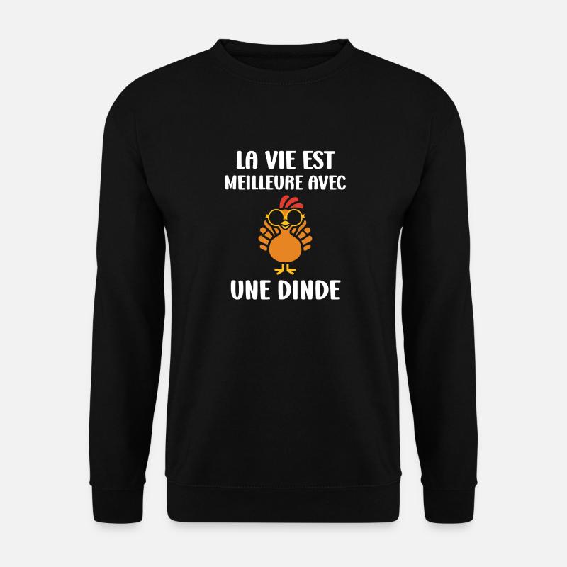 Dinde - Sweat-shirt Unisexe - noir