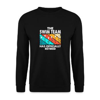 L'équipe de natation est officiellement à la retraite - Sweat-shirt Unisexe - noir - Devant - Alina (178cm) & Michal (187cm)