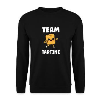 Tartine - Sweat-shirt Unisexe - noir - Devant - Alina (178cm) & Michal (187cm)