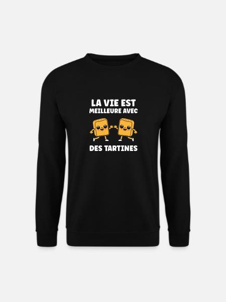 Tartine - Sweat-shirt Unisexe - noir