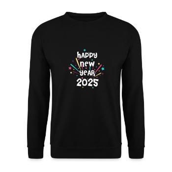 2025 - Unisex Pullover - Schwarz - Vorne - Alina (178cm) & Michal (187cm)