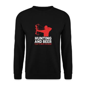 Chasse au chasseur - Sweat-shirt Unisexe - noir - Devant - Alina (178cm) & Michal (187cm)