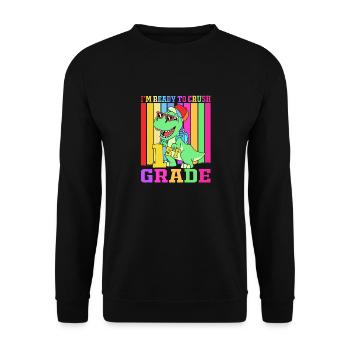 First Year - Unisex Sweatshirt - black - Front - Alina (178cm) & Michal (187cm)