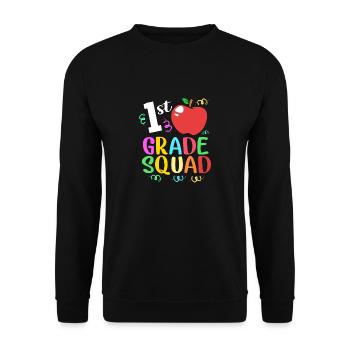First Year - Unisex Sweatshirt - black - Front - Alina (178cm) & Michal (187cm)