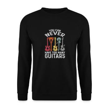 Guitars - Unisex Pullover - Schwarz - Vorne - Alina (178cm) & Michal (187cm)