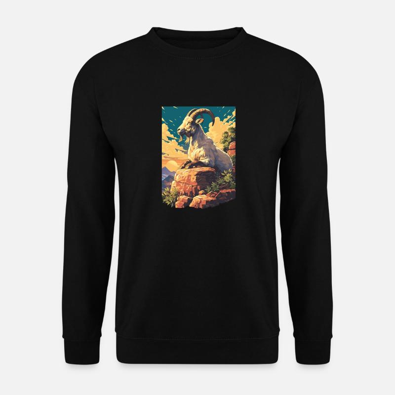 goats goat - Unisex Sweatshirt - black