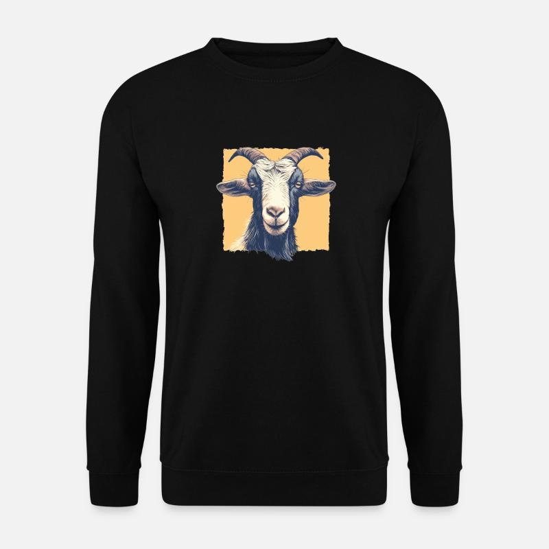 Ziegen Ziege - Unisex Pullover - Schwarz