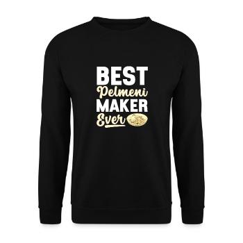 Pelmeni Russian Cuisine - Unisex Sweatshirt - black - Front - Alina (178cm) & Michal (187cm)