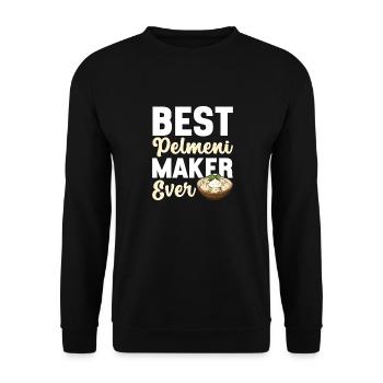 Pelmeni Cuisine russe - Sweat-shirt Unisexe - noir - Devant - Alina (178cm) & Michal (187cm)
