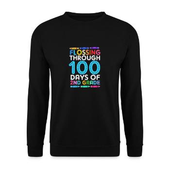 2nd Grade - Unisex Sweatshirt - black - Front - Alina (178cm) & Michal (187cm)