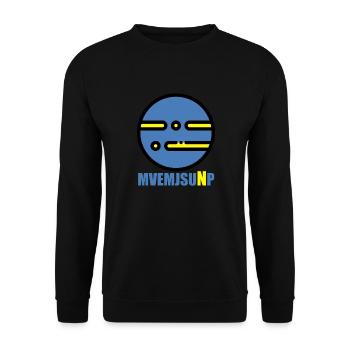 Planet "Neptun" Shirt für Astrologie - Unisex Pullover - Schwarz - Vorne - Alina (178cm) & Michal (187cm)
