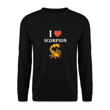 scorpion - Unisex Sweatshirt - black - Front - Alina (178cm) & Michal (187cm)