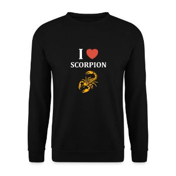 scorpion - Unisex Sweatshirt - black - Front - Alina (178cm) & Michal (187cm)