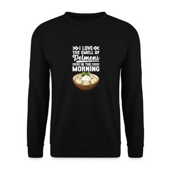 Pelmeni Russian Cuisine - Unisex Sweatshirt - black - Front - Alina (178cm) & Michal (187cm)