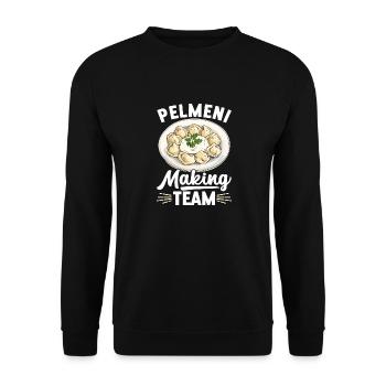 Pelmeni Cuisine russe - Sweat-shirt Unisexe - noir - Devant - Alina (178cm) & Michal (187cm)