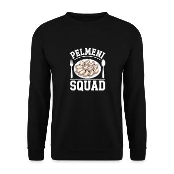 Pelmeni Cuisine russe - Sweat-shirt Unisexe - noir - Devant - Alina (178cm) & Michal (187cm)