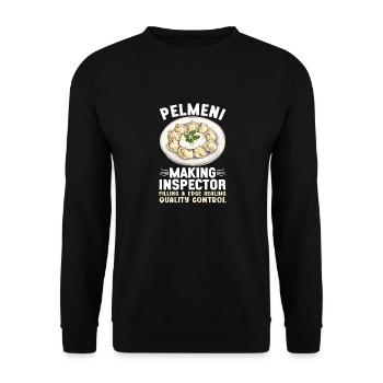 Pelmeni Cuisine russe - Sweat-shirt Unisexe - noir - Devant - Alina (178cm) & Michal (187cm)