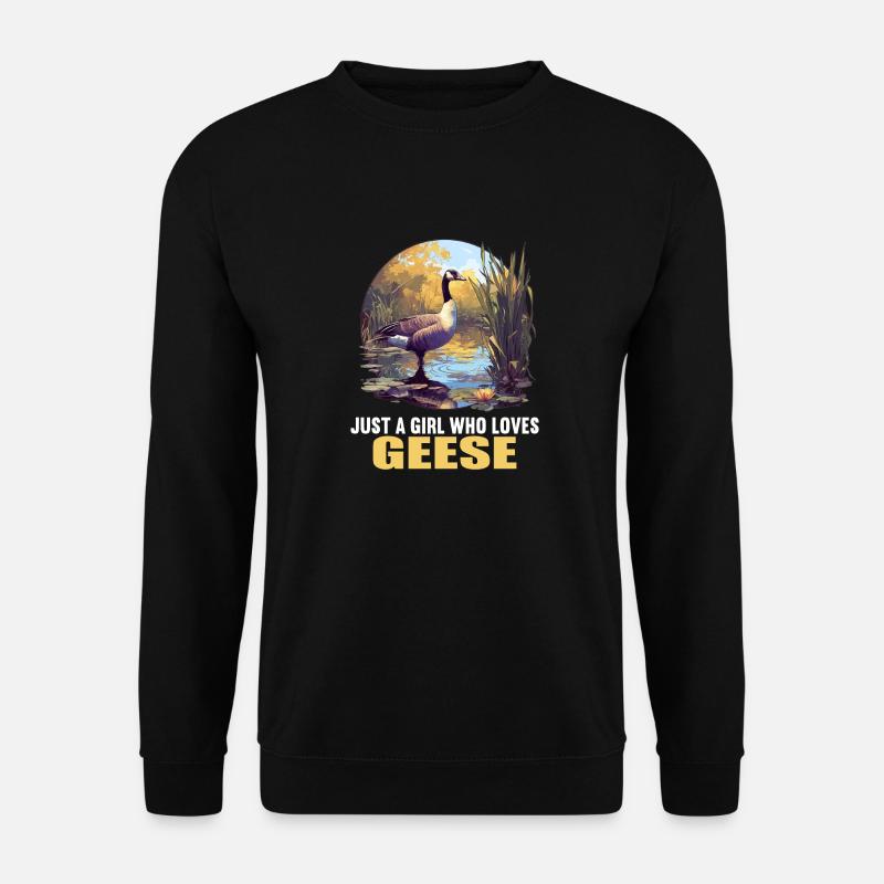 Gänse Gans - Unisex Pullover - Schwarz