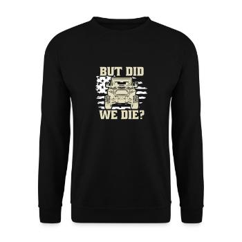 But have we died? Off-Road Adventure USA - Unisex Sweatshirt - black - Front - Alina (178cm) & Michal (187cm)