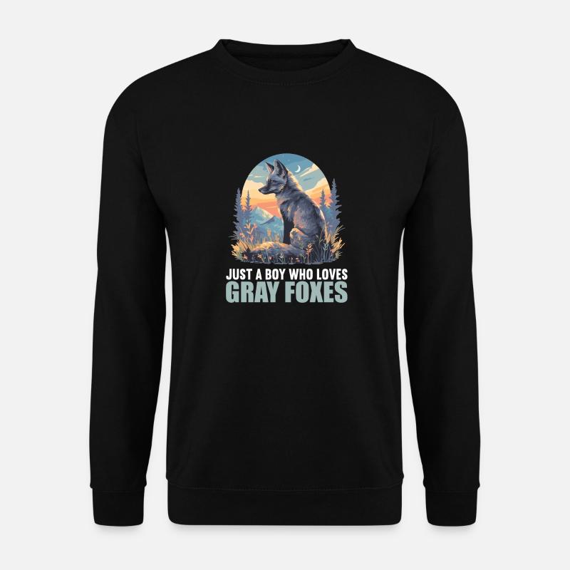 Gray foxes Gray fox - Unisex Sweatshirt - black