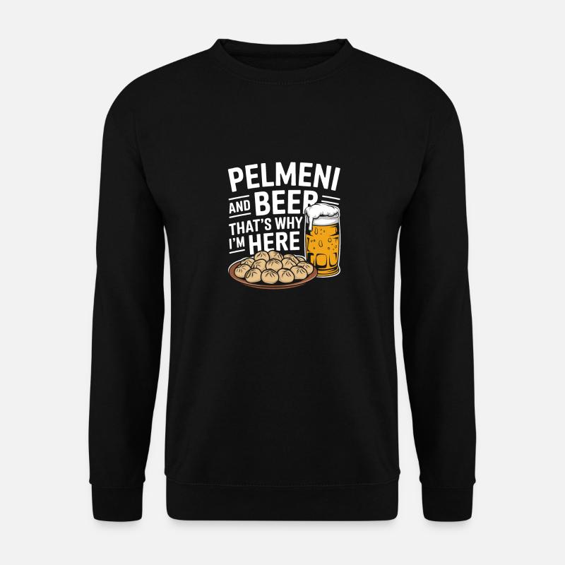 Pelmeni Russian Cuisine - Unisex Sweatshirt - black