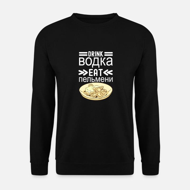 Pelmeni Russische Küche - Unisex Pullover - Schwarz