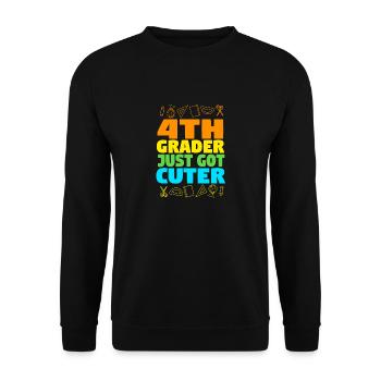 4e année - Sweat-shirt Unisexe - noir - Devant - Alina (178cm) & Michal (187cm)