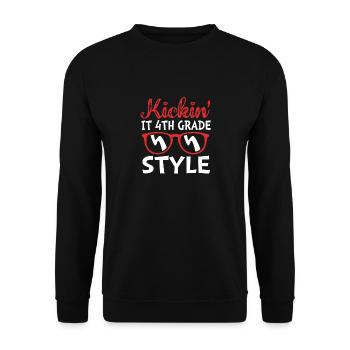 4e année - Sweat-shirt Unisexe - noir - Devant - Alina (178cm) & Michal (187cm)