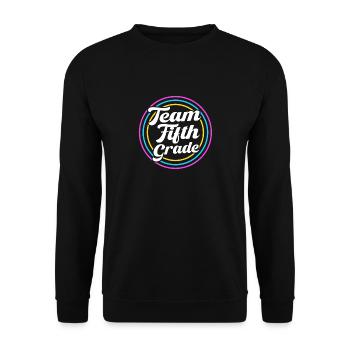 5th Grade - Unisex Sweatshirt - black - Front - Alina (178cm) & Michal (187cm)