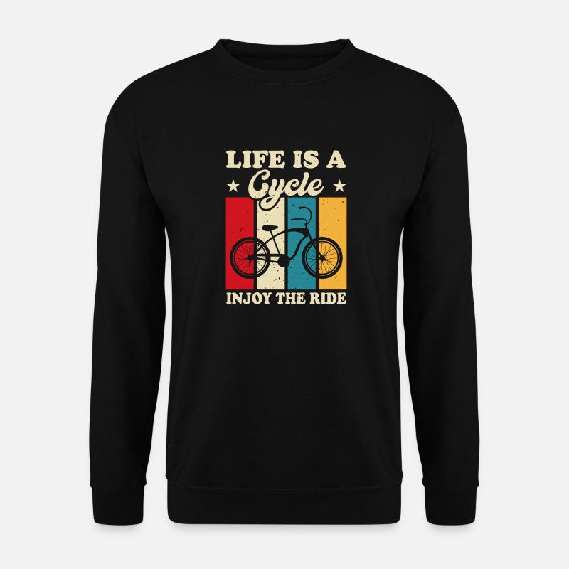 Life is a cycle - Unisex Sweatshirt - black