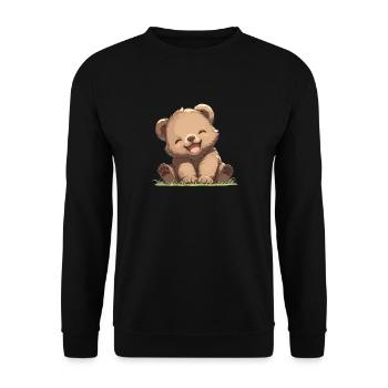 grizzly bears Grizzly bear - Unisex Sweatshirt - black - Front - Alina (178cm) & Michal (187cm)