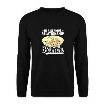 Pelmeni Russian Cuisine - Unisex Sweatshirt - black - Front - Alina (178cm) & Michal (187cm)