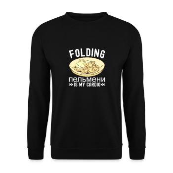 Pelmeni Cuisine russe - Sweat-shirt Unisexe - noir - Devant - Alina (178cm) & Michal (187cm)