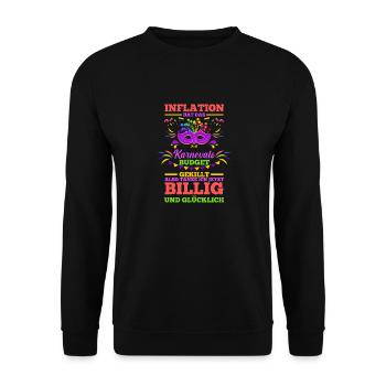 Costume de carnaval Carnaval - Sweat-shirt Unisexe - noir - Devant - Alina (178cm) & Michal (187cm)