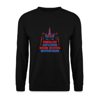 Carnival Costume Carnival - Unisex Sweatshirt - black - Front - Alina (178cm) & Michal (187cm)