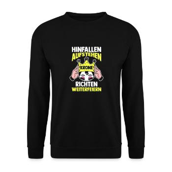 Carnival Costume Carnival - Unisex Sweatshirt - black - Front - Alina (178cm) & Michal (187cm)
