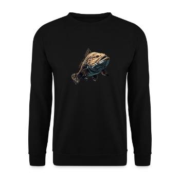 mérou mérou - Sweat-shirt Unisexe - noir - Devant - Alina (178cm) & Michal (187cm)
