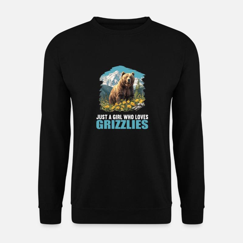 Grizzlybären Grizzlybär - Unisex Pullover - Schwarz