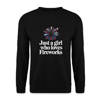 Pyrotechniker Feuerwerk Pyrotechnik - Unisex Pullover - Schwarz - Vorne - Alina (178cm) & Michal (187cm)