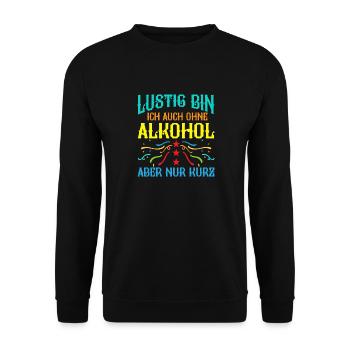Carnival Costume Beer Carnival Carnival - Unisex Sweatshirt - black - Front - Alina (178cm) & Michal (187cm)