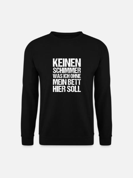 Late riser Shlafen lazy - Unisex Sweatshirt - black