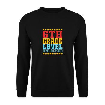 6th Grade - Unisex Sweatshirt - black - Front - Alina (178cm) & Michal (187cm)