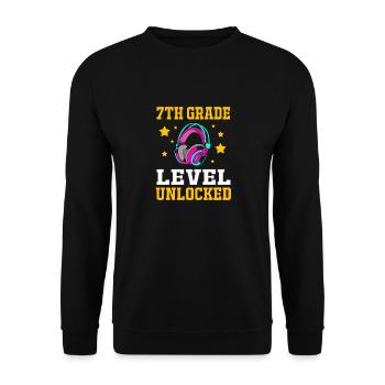 7th Grade - Unisex Sweatshirt - black - Front - Alina (178cm) & Michal (187cm)