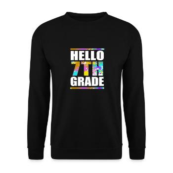 7th Grade - Unisex Sweatshirt - black - Front - Alina (178cm) & Michal (187cm)