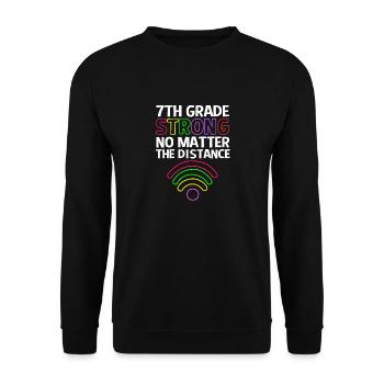 7th Grade - Unisex Sweatshirt - black - Front - Alina (178cm) & Michal (187cm)