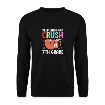 7th Grade - Unisex Sweatshirt - black - Front - Alina (178cm) & Michal (187cm)