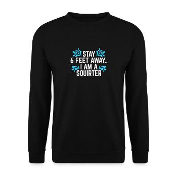 Squirter Des graphismes créatifs pour s’amuser - Sweat-shirt Unisexe - noir - Devant - Alina (178cm) & Michal (187cm)