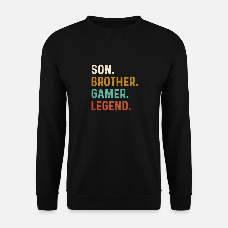 Son Brother Video Gamer Legend Gaming - Unisex Pullover - Schwarz